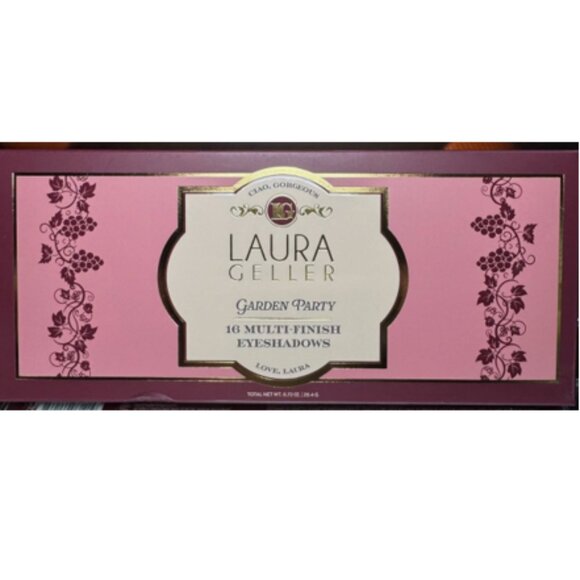 Laura Geller Garden Party* 16 Multi-Finish Eyeshadow Palette (Pinks) NIB 20g - Picture 4 of 13
